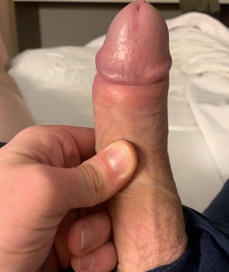 Boy showing hard cock