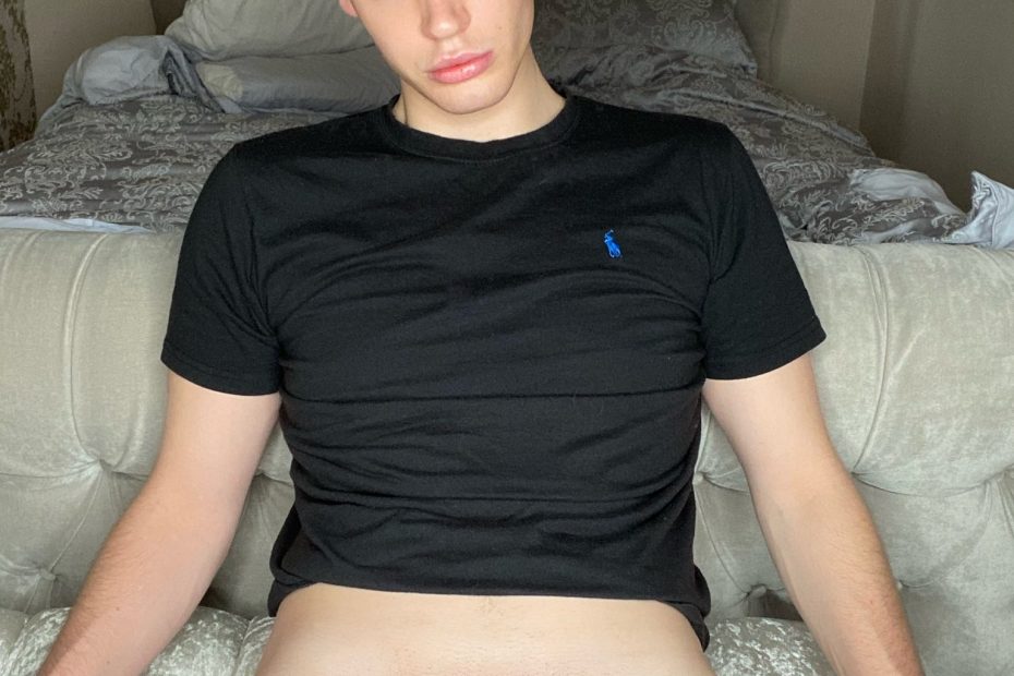 Boy with a shaved cock
