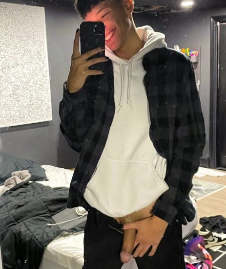 Boy with his cock out