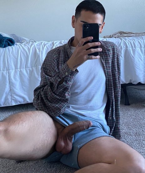 Boy with his cock out