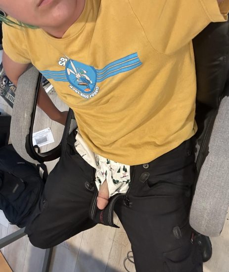 Cock out of pants