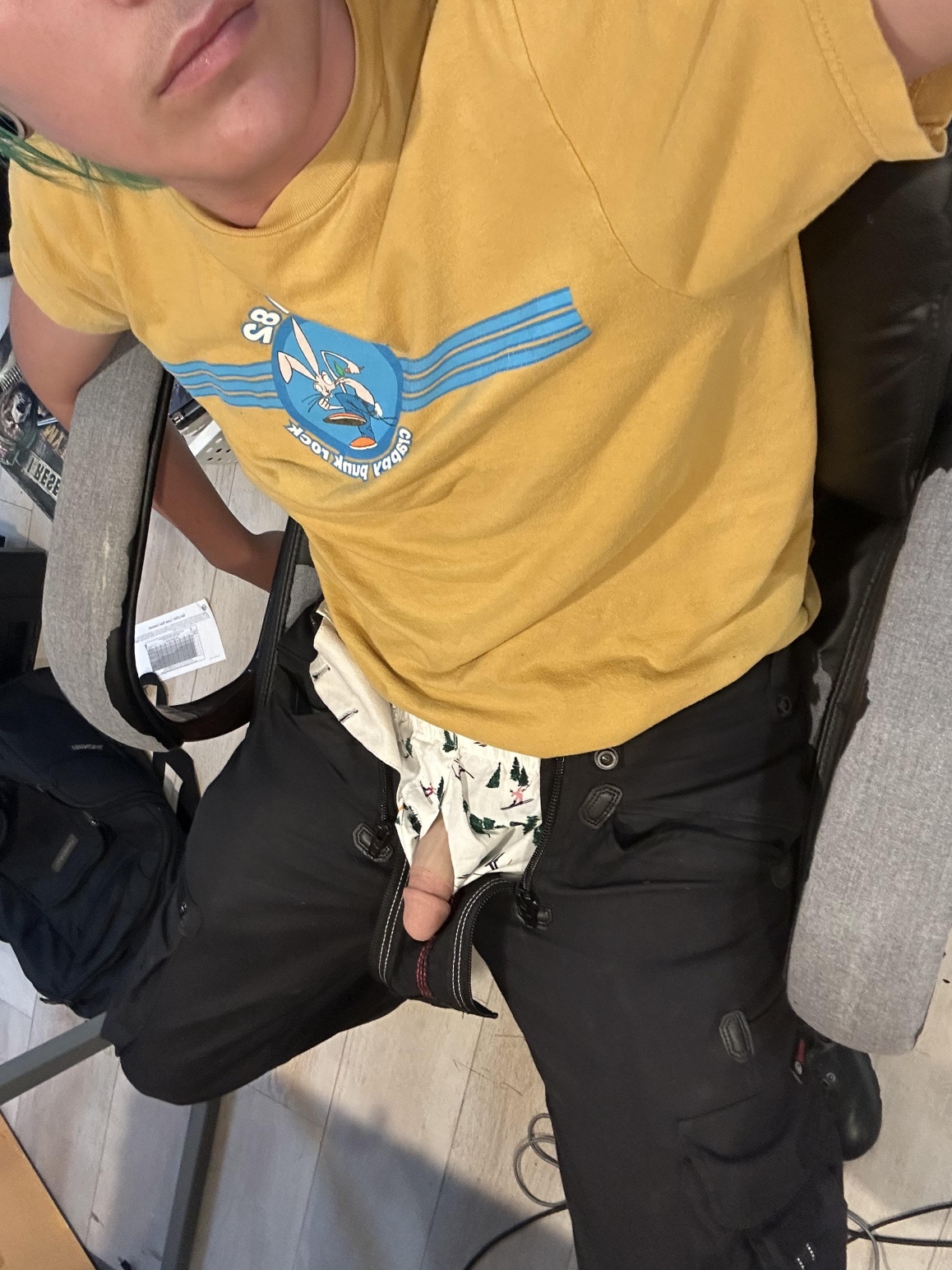 Cock out of pants