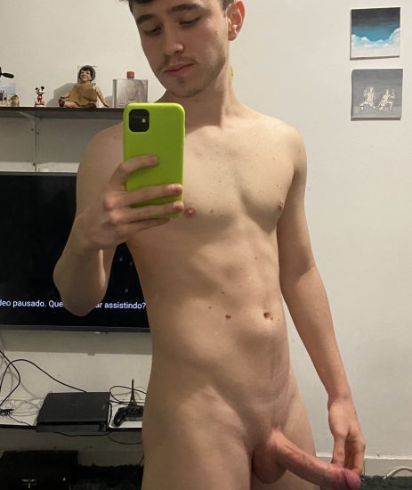 Hairless boy with a nice dick