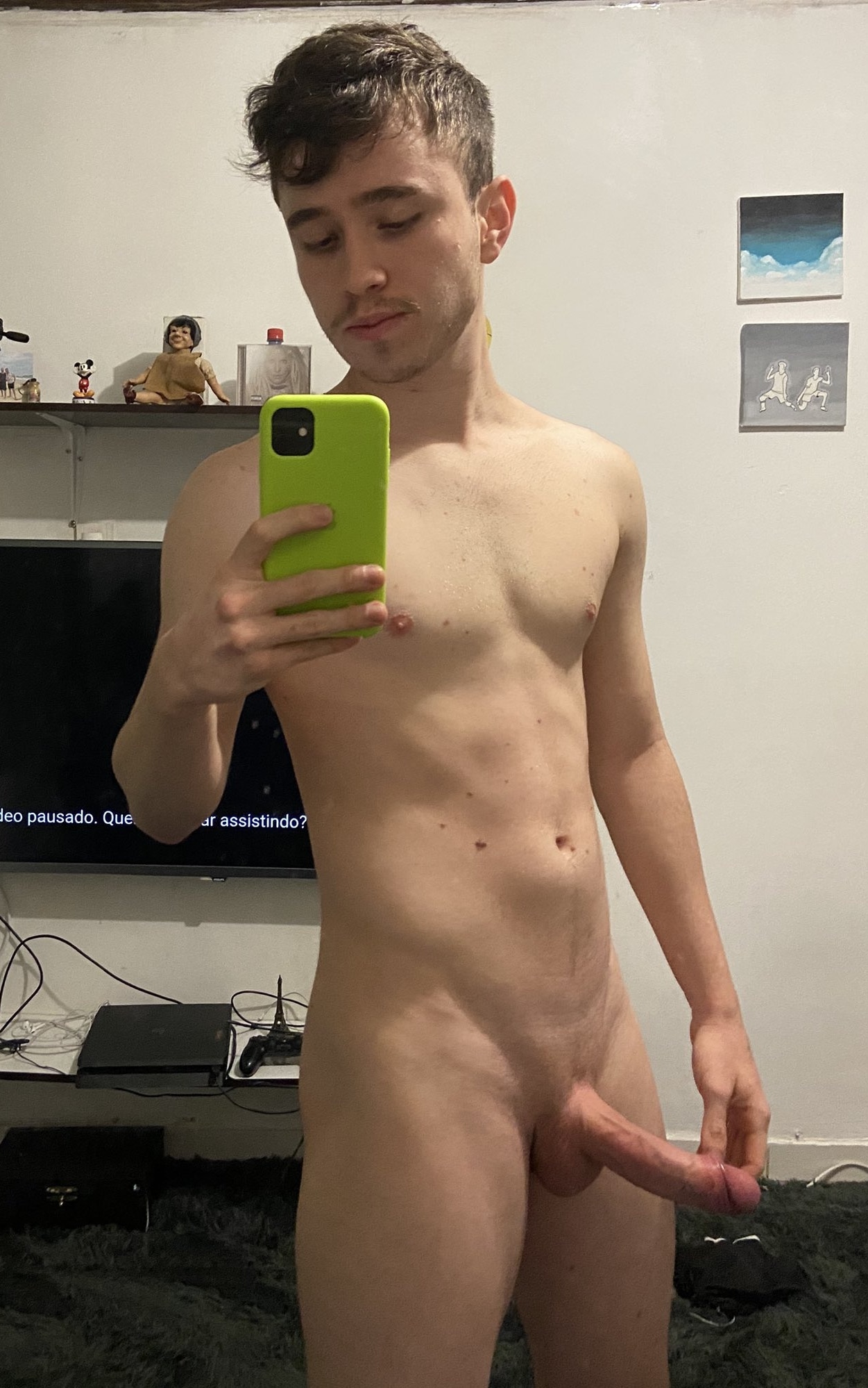 Hairless boy with a nice dick
