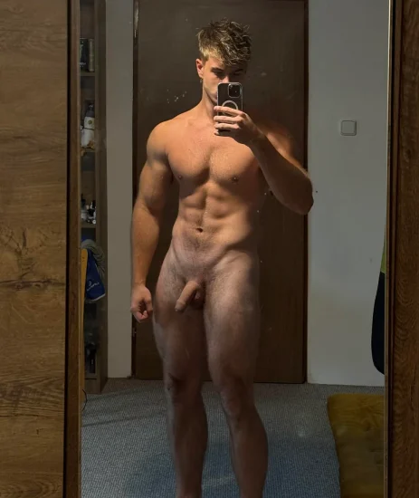 Musclar guy with a softie