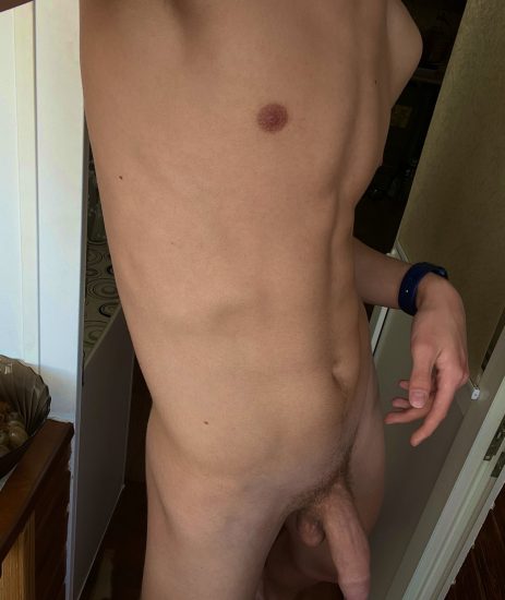 Nice semi hard uncut cock