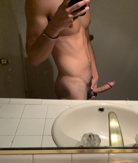 Nude jock with a hard cock