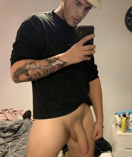 Sexy boy with a big penis