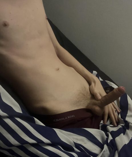 Twink letting his cock out