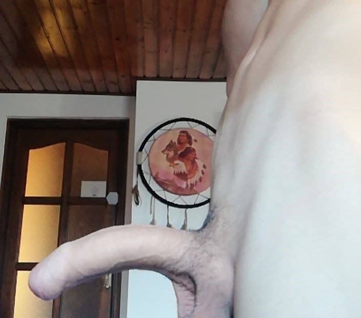 Twink with a curved cock