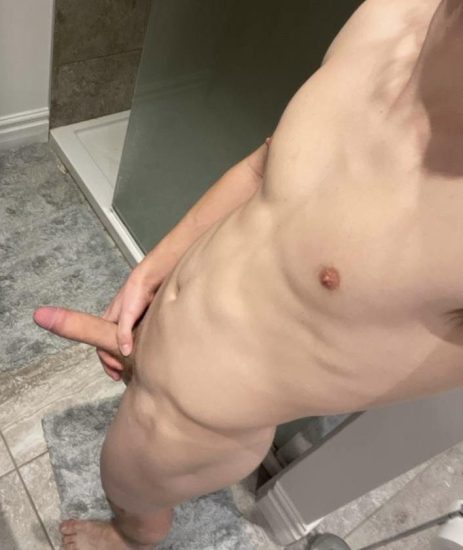 Twink with a raging boner