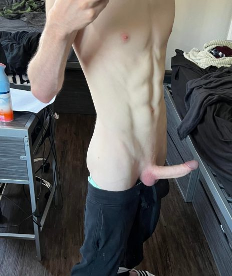 Twink with a stiff dick