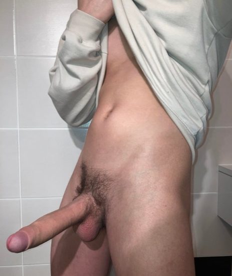 Very long cock fully erected